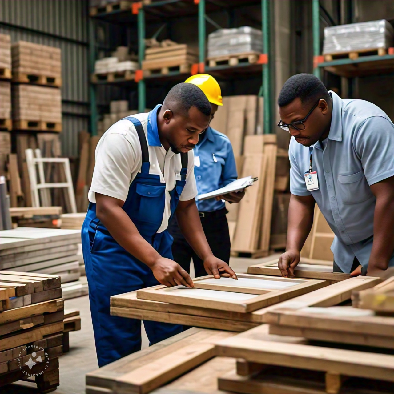 Construction workers in Nigeria